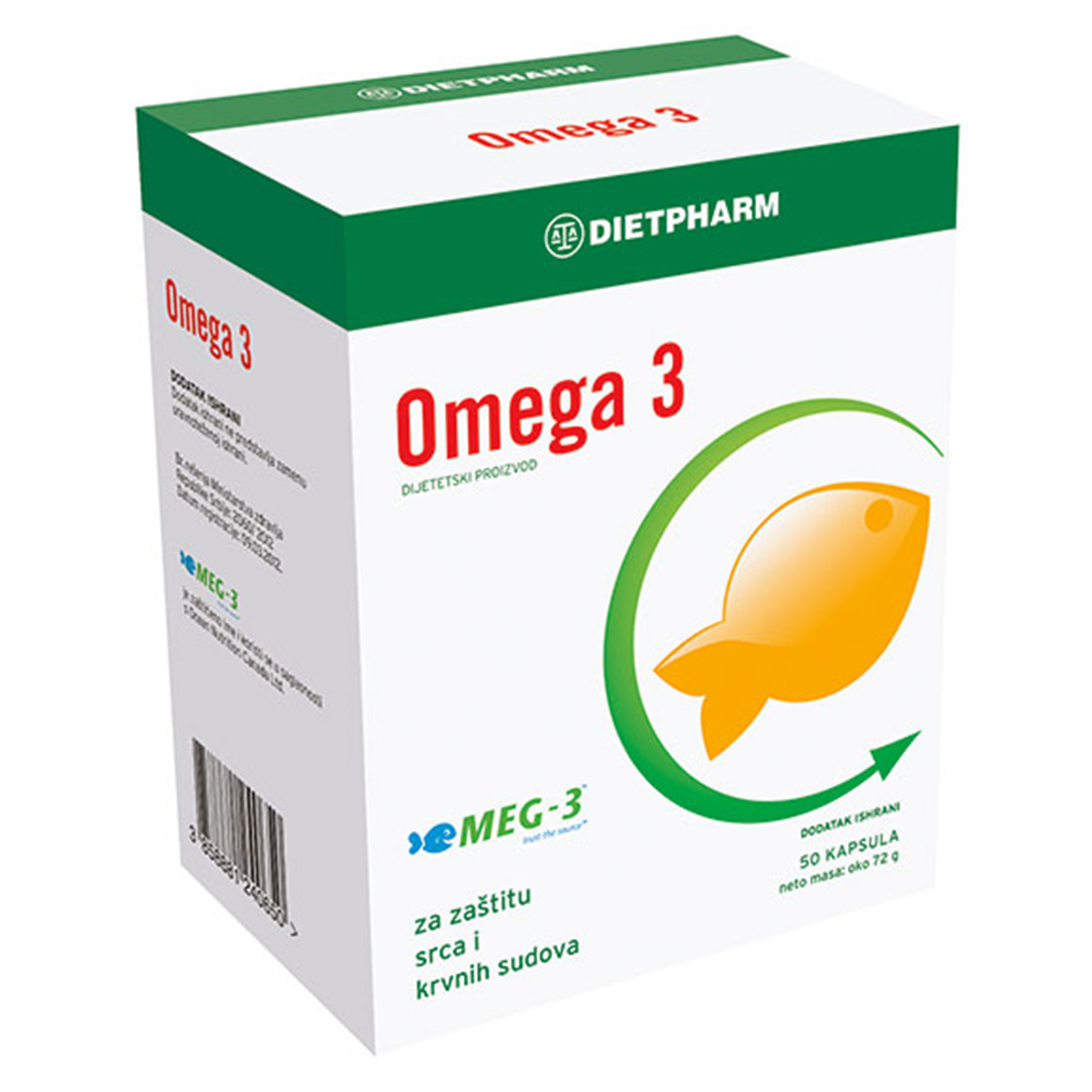 Dietpharm Omega 3 kapsule a50 blupharm ljekarna Orašje